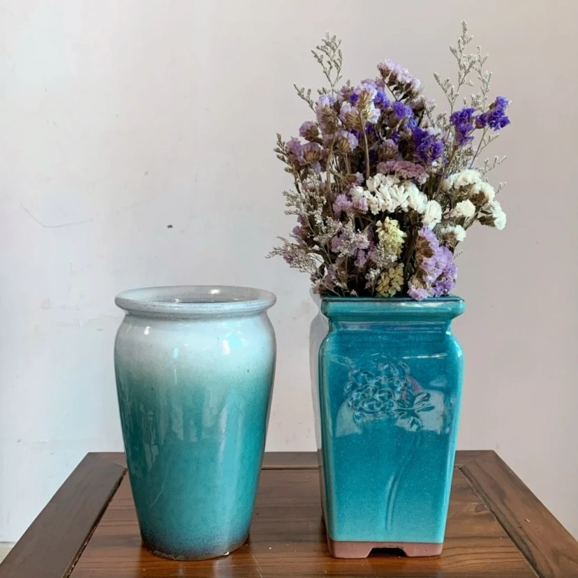 特价处理微瑕插花花瓶古朴粗陶花盆复古花器插干花鲜花民宿水培