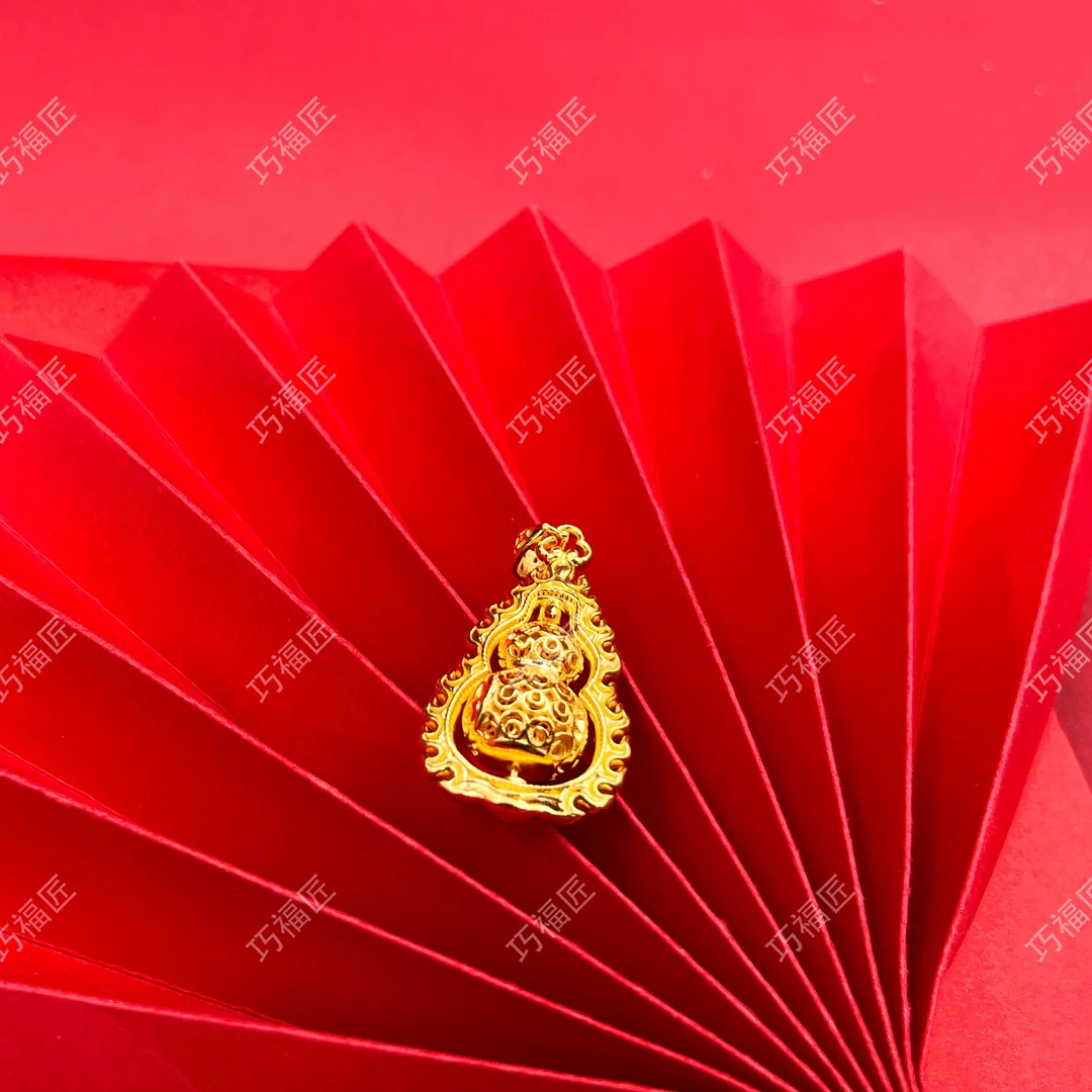 吊坠足银 火焰葫芦吊坠 简约挂坠传承时尚复古