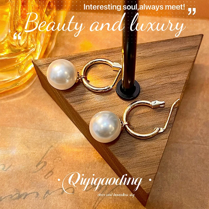 铜合金仿珍珠耳饰 G132意★耳环