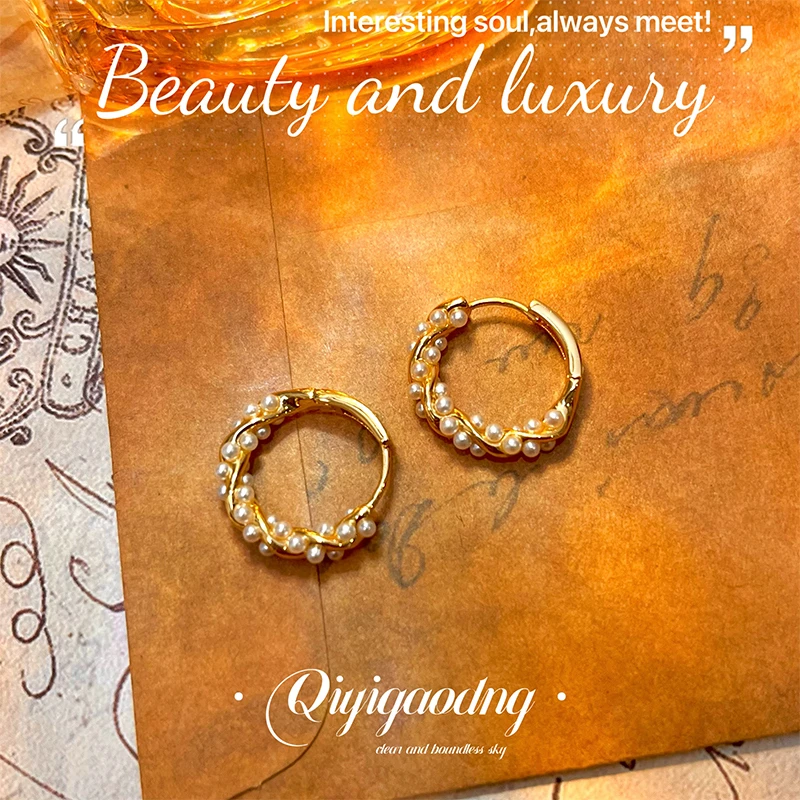 铜合金耳饰 G026法★【四季花环】定制耳环