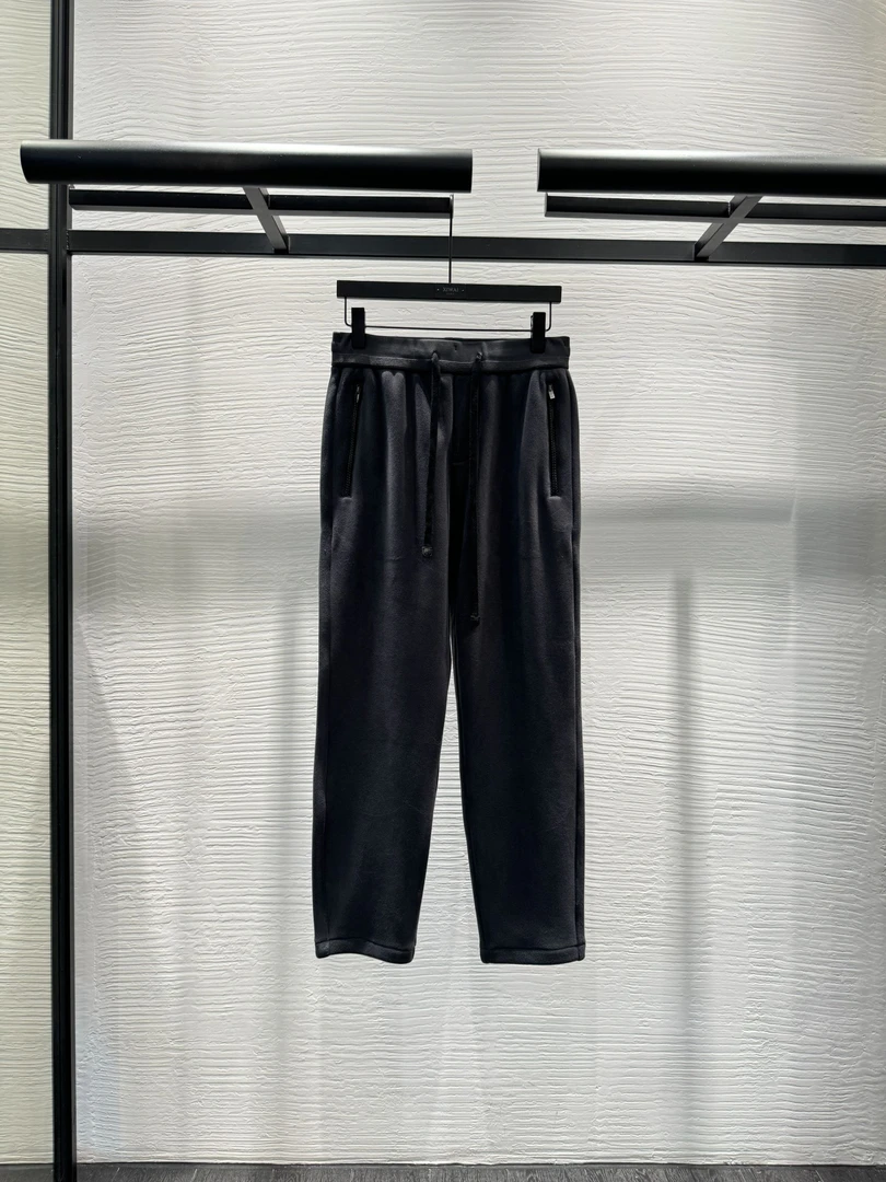 高级男装 秋冬新品24s男士摇粒绒加厚款运动时尚直筒休闲裤 4024