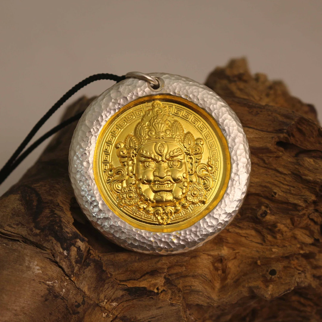 足银银制品 足银999财财吊坠镶嵌工艺纯手工定制银饰品银不退换