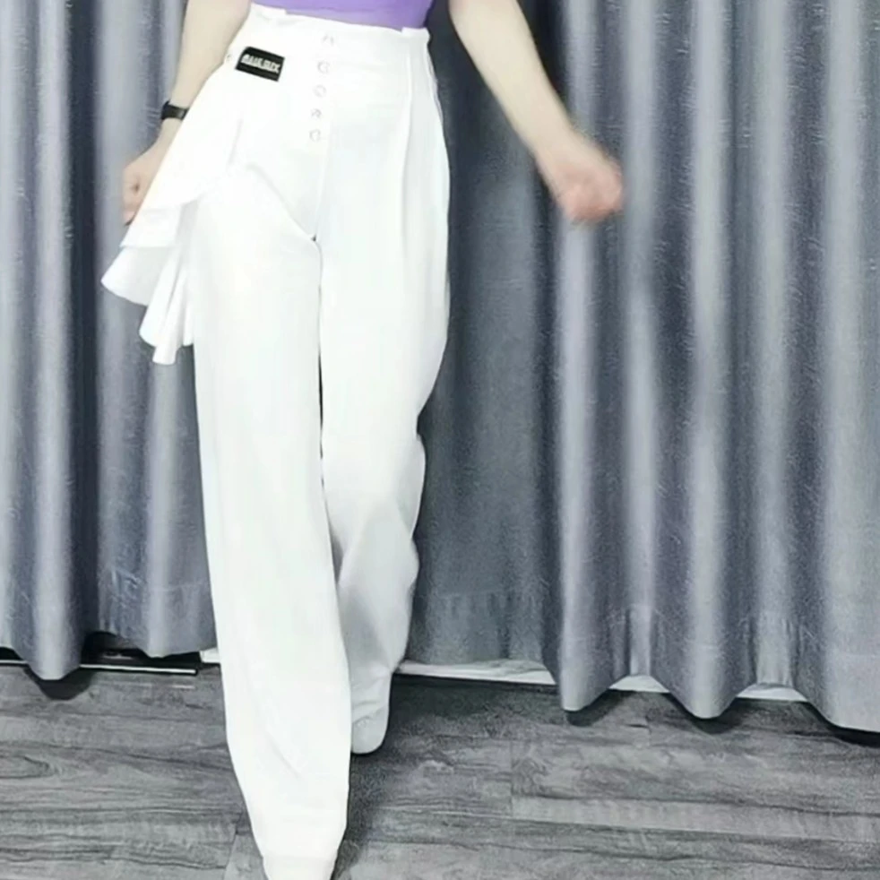 【浩婷雪娟】飘带花苞裤（阔腿裤 裤脚8寸5）