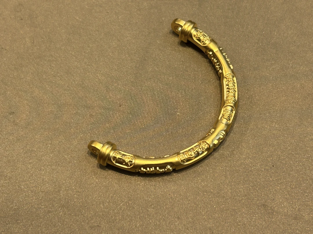 【金展珠宝】足金 吉言半镯挂件