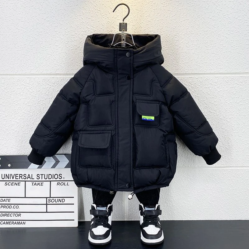 童装潮款Y男童冬装服新款小儿童羽绒衣加厚冬季宝宝外套洋气袄潮