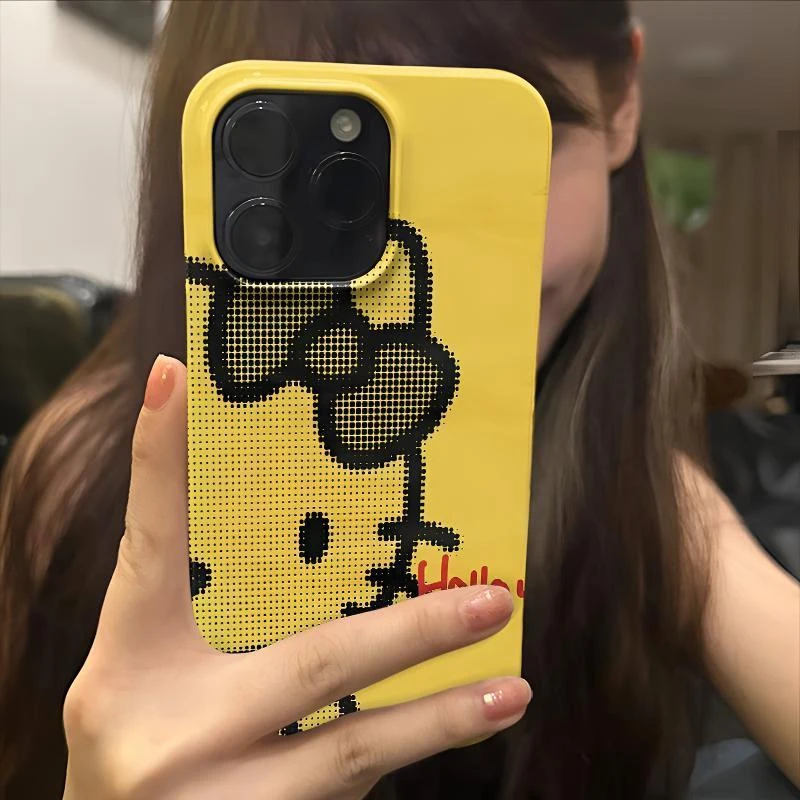 哈喽Kitty适用苹果16手机壳iPhone14个性15防摔13亮面12promax软