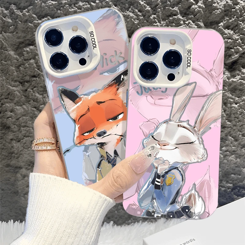 手绘朱迪尼克 适用华为oppo荣耀vivo小米苹果14手机壳13镭射15潮