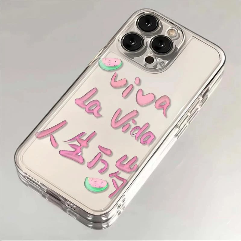 人生万岁西瓜苹果华为vivo小米oppo荣耀手机壳iPhone13透明14新款