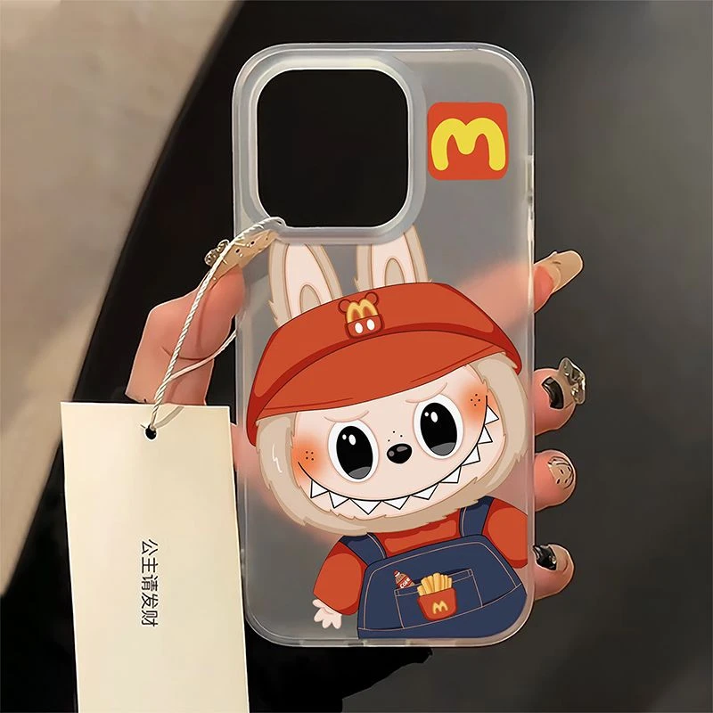 M记拉布布苹果14手机壳iPhone15超薄11透白13promax软壳12高颜值7
