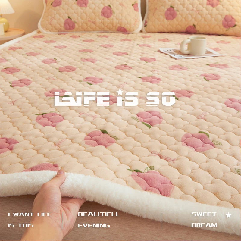 牛奶绒床垫软垫家用加绒垫子榻榻米加厚垫被学生宿舍单人床褥垫褥