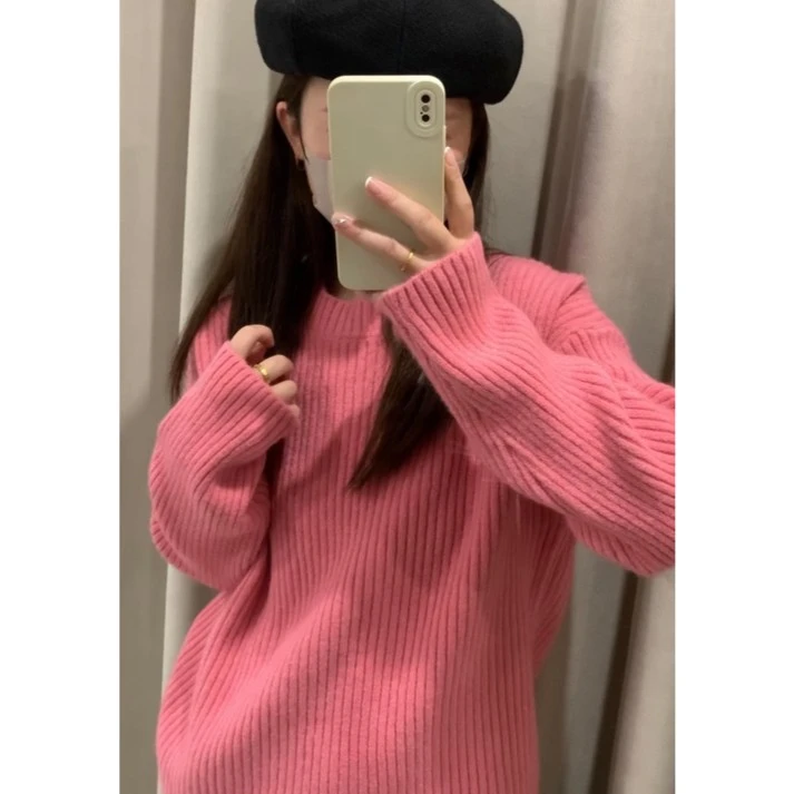 【只出不进NO退No换】圆领坑条毛衣