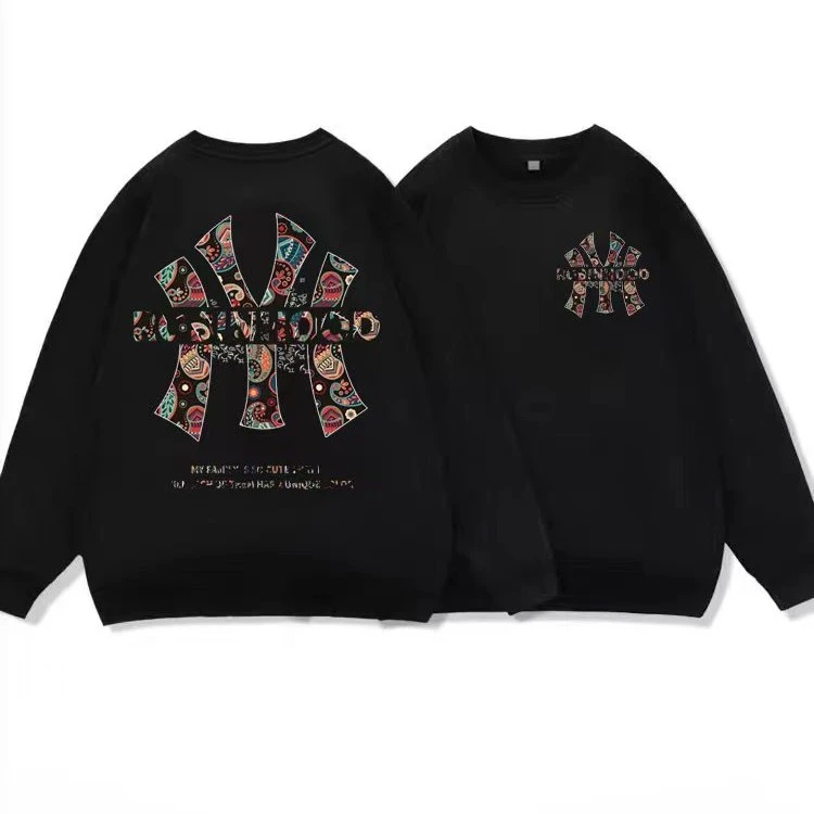 秋款上新百搭学生圆领卫衣透气宽松款情侣印花