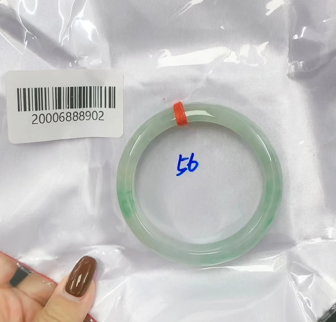 天然缅甸翡翠A货手镯 56 正圈