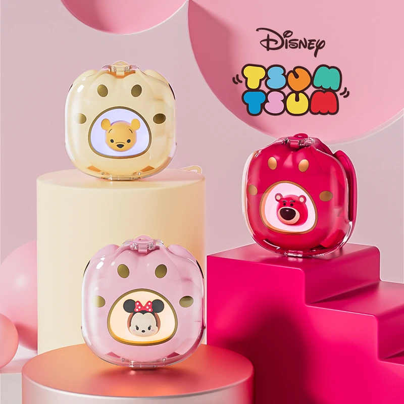 Disney/迪士尼新款猫爪蓝牙耳机无线草莓熊夜光可爱降噪女生通用