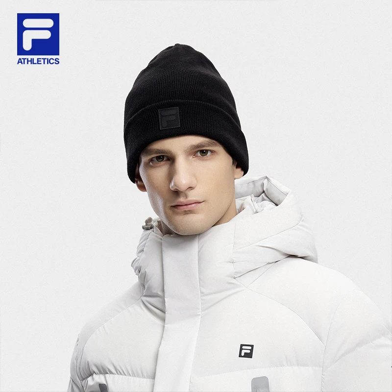 Fila/斐乐秋冬百搭针织毛线帽保时尚暖简约经典运动帽