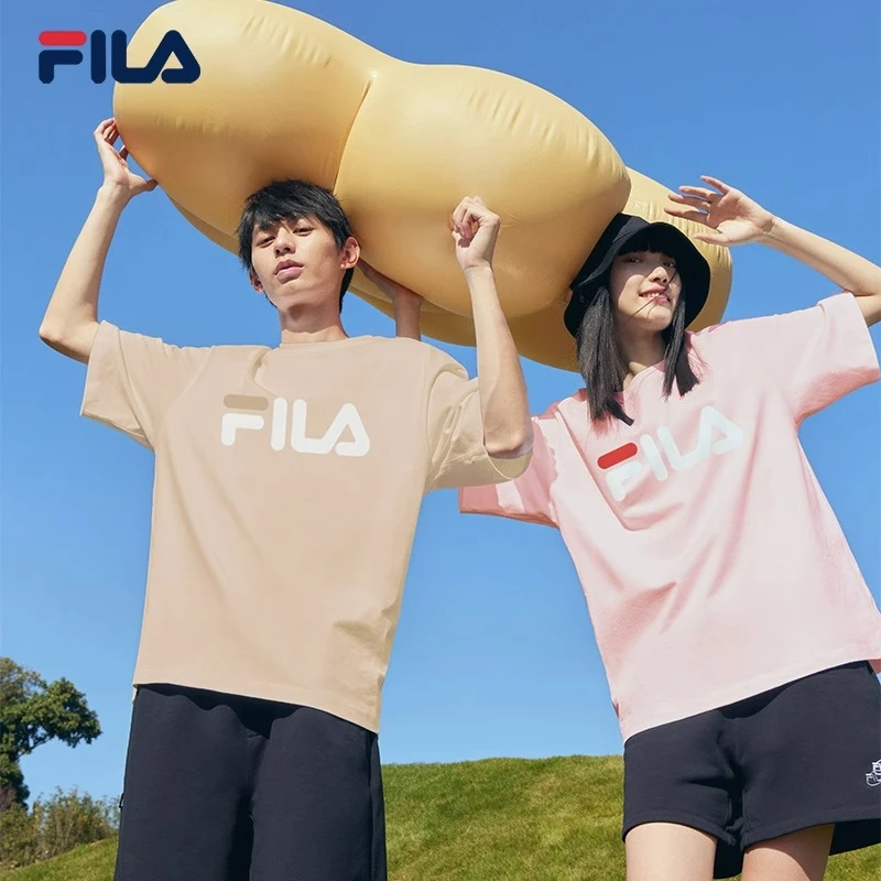 Fila/斐乐夏季爆款【情侣潮流宽松运动多彩T恤】短袖 F51U338199