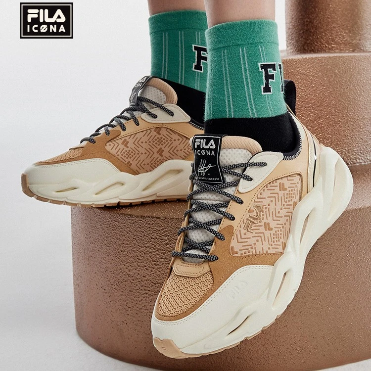 FILA 斐乐运动增高老爹鞋CRYPTO男女鞋刀锋休闲运动鞋