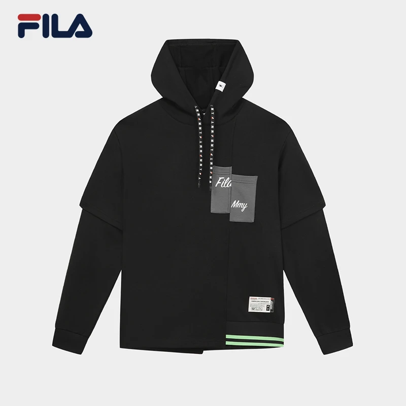 Fila/斐乐男装秋季百搭运动休闲宽松印花舒适户外上衣F11M333202
