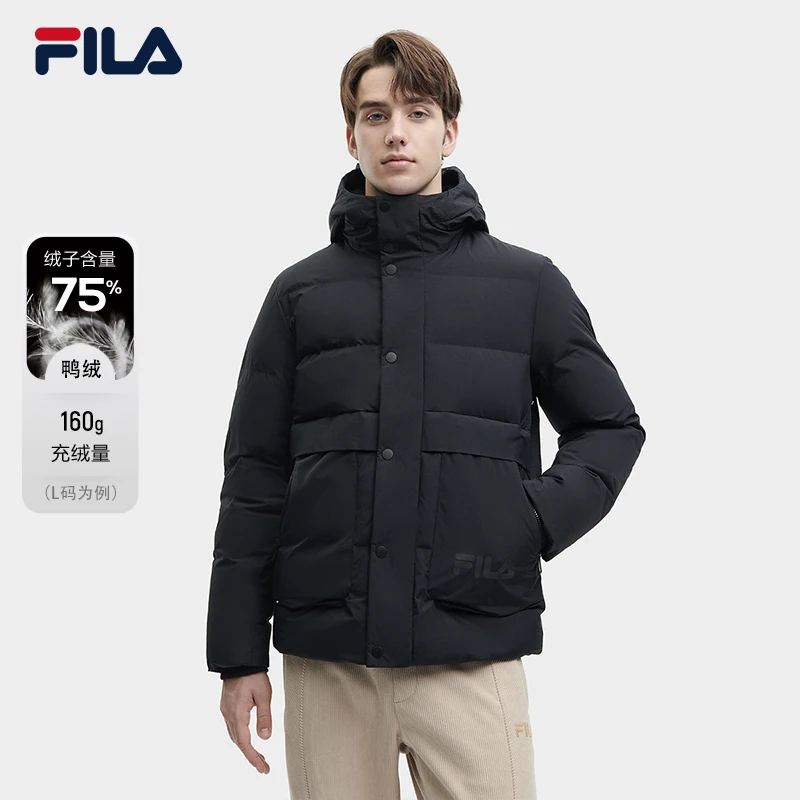 Fila/斐乐男子冬季百搭时尚休闲潮流经典百搭羽绒服 F11M348906