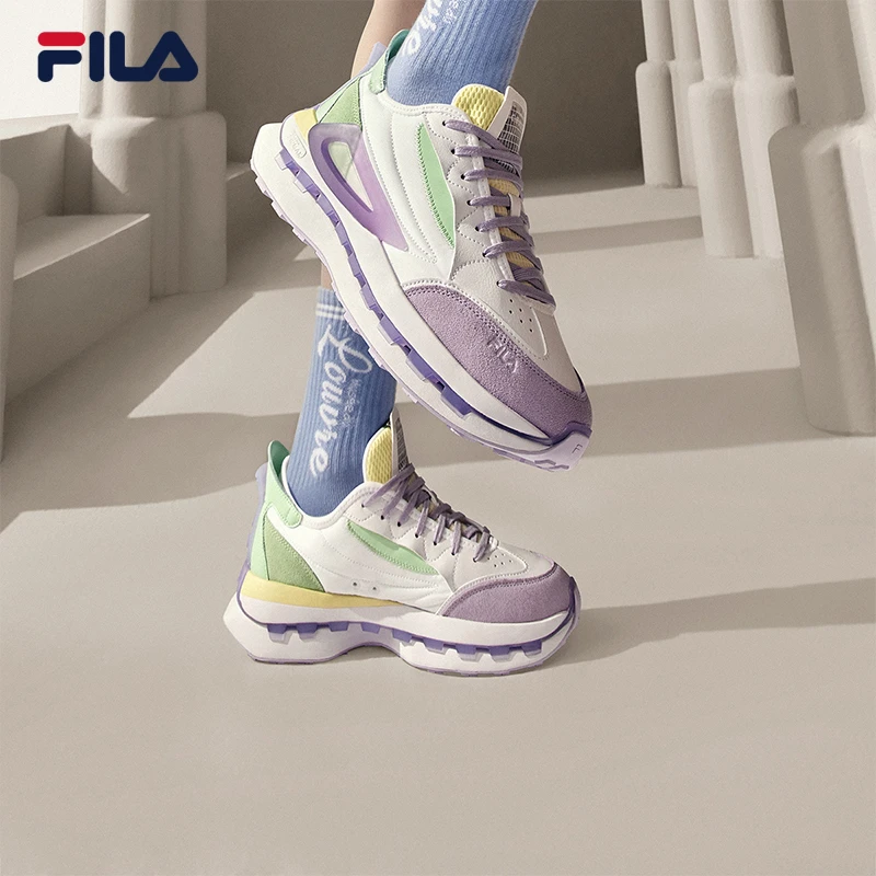 FILA/斐乐运动增高跑步鞋运动鞋情侣秋KM跑步鞋舒适F12W233113