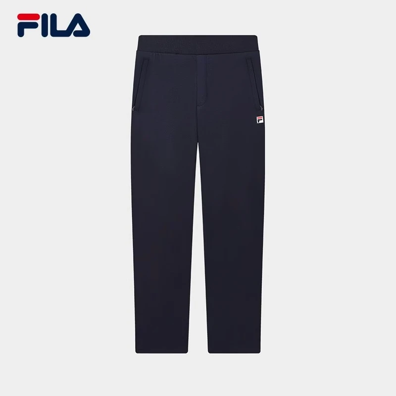 Fila/斐乐男针织长裤秋冬新款基础休闲简约通勤直口裤F11M241601
