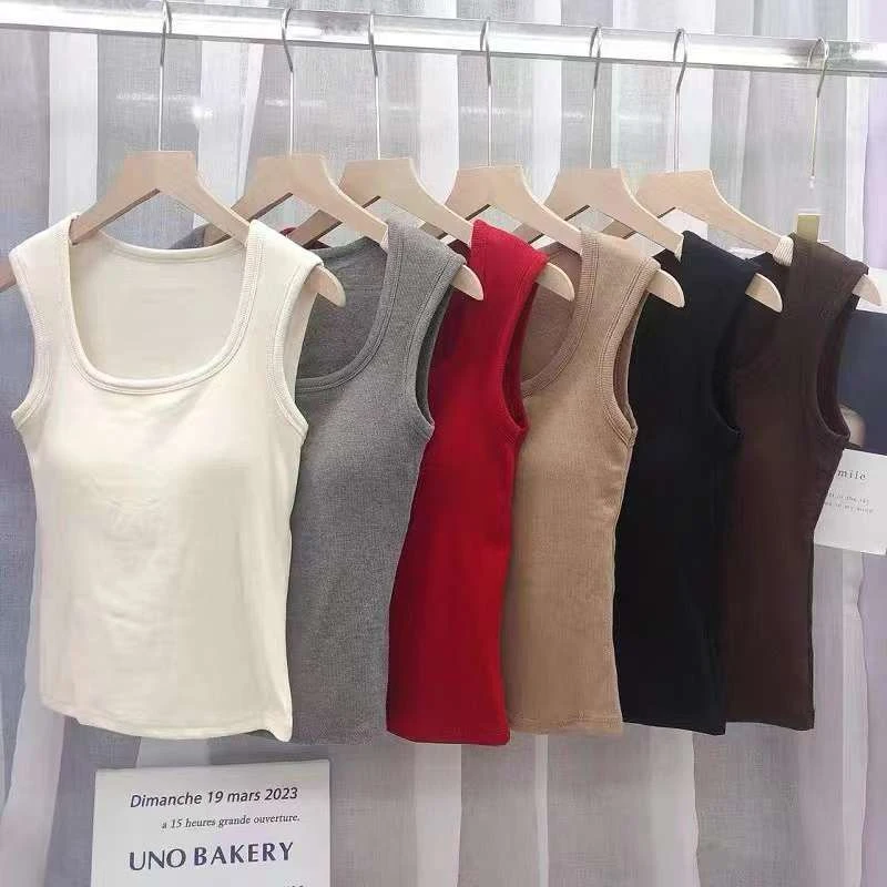 左猫 韩版基础百搭小吊带背心90826#