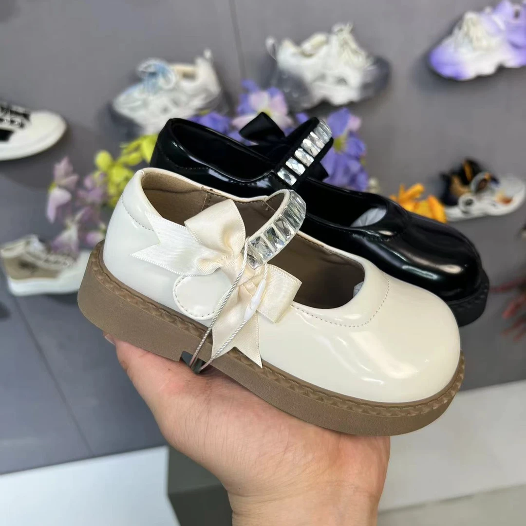 【新疆包邮30-37】8106秋季洛丽塔儿童皮鞋小皮凉鞋厚底女童圆头