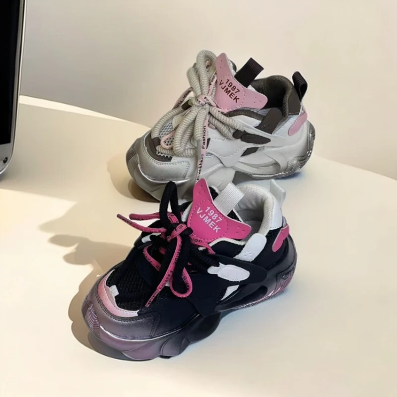 【新疆包邮26-37】307老爹鞋单网 男童夏季简约透气软底魔术贴户外