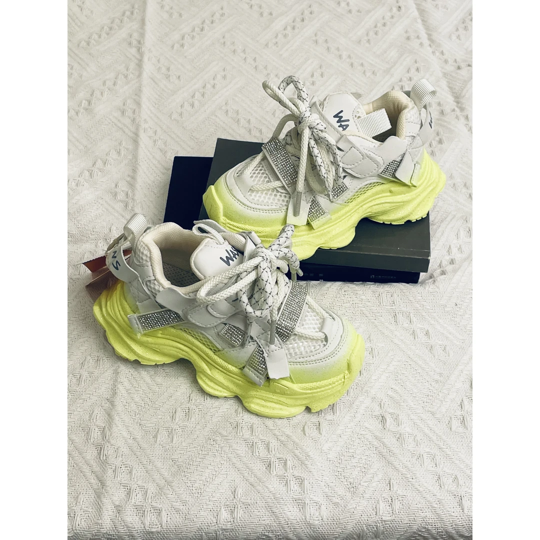 【新疆包邮26-37】618老爹鞋单网 简约透气软底魔术贴室内