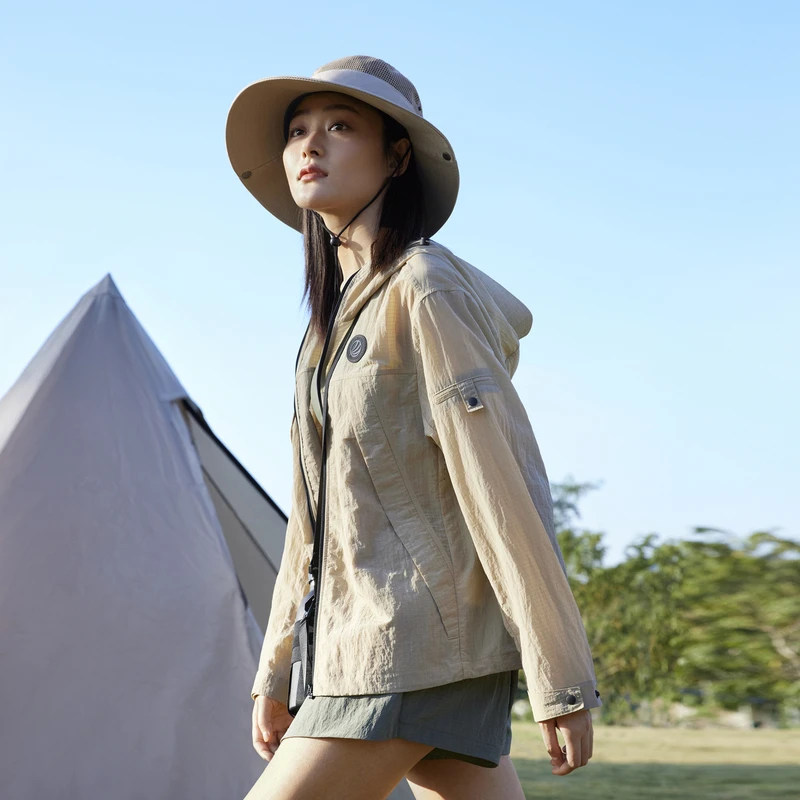 【UPF100+】波司登2024夏季新款女常规户外露营防晒服B40522118