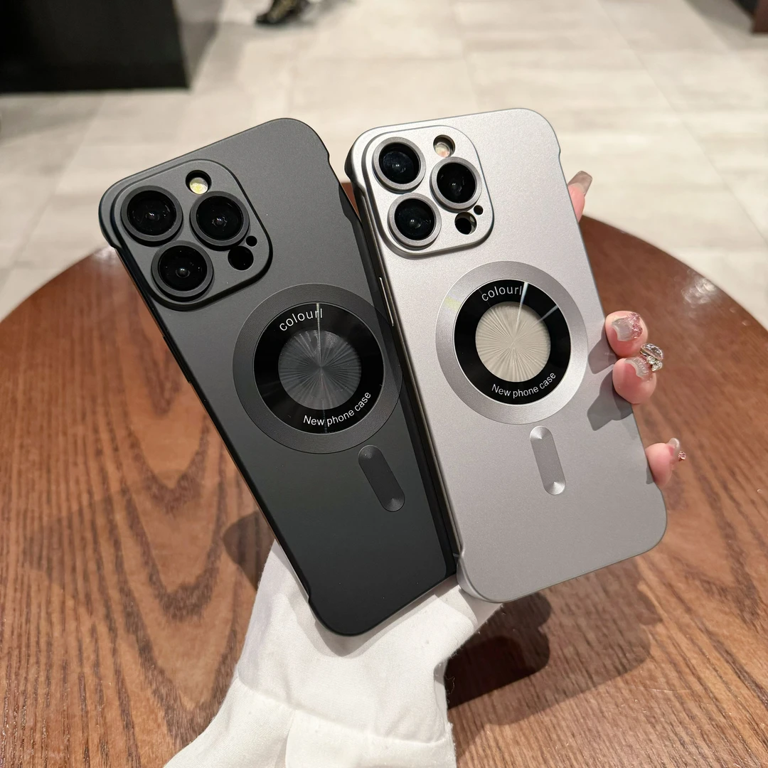 超薄无边框裸机手感漏标苹果15promax手机壳iPhone14/13护镜12潮