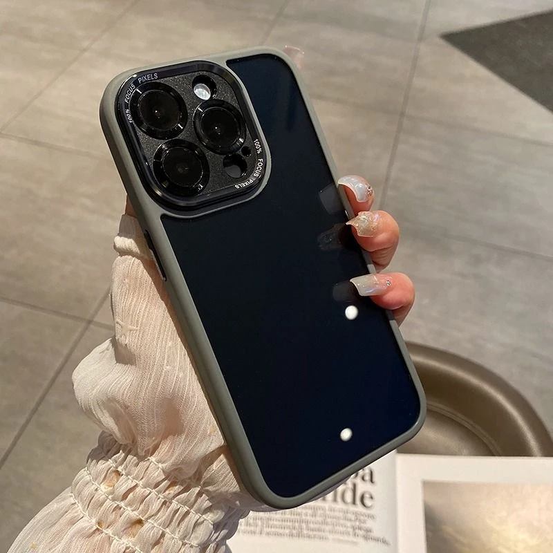 适用于苹果15promax手机壳磁吸透色iPhone14pro/13亚克力简约12硬