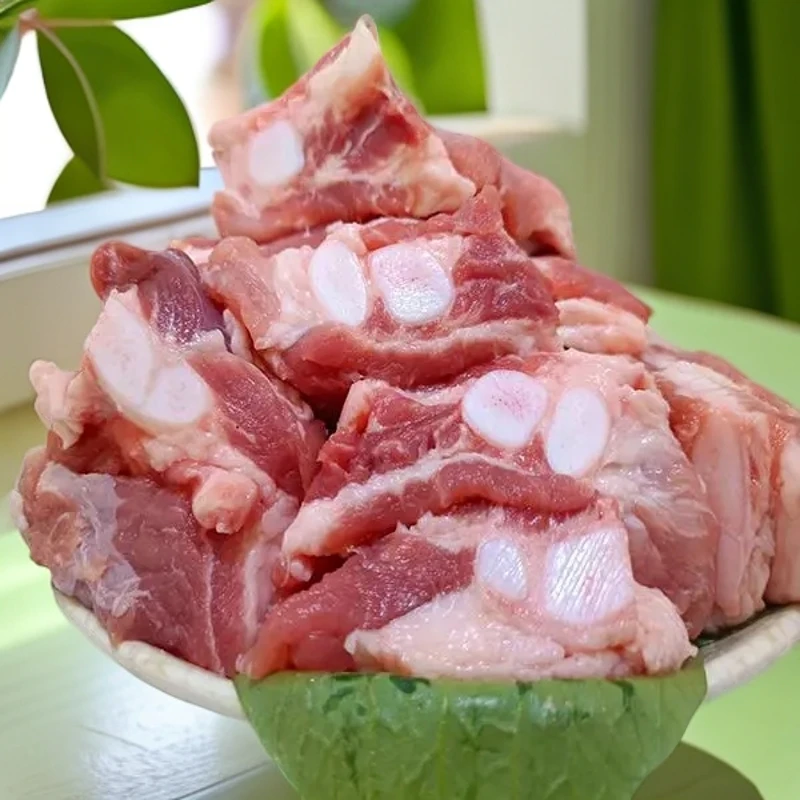 【顺丰包邮】年货速冻新鲜猪胸骨带脆骨边的排骨边猪红烧卤煮饭店食