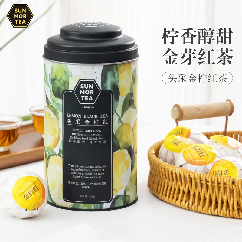 头采金柠红清新柠香醇甜甄选金芽红茶滋味醇厚香气甘甜经典浓郁