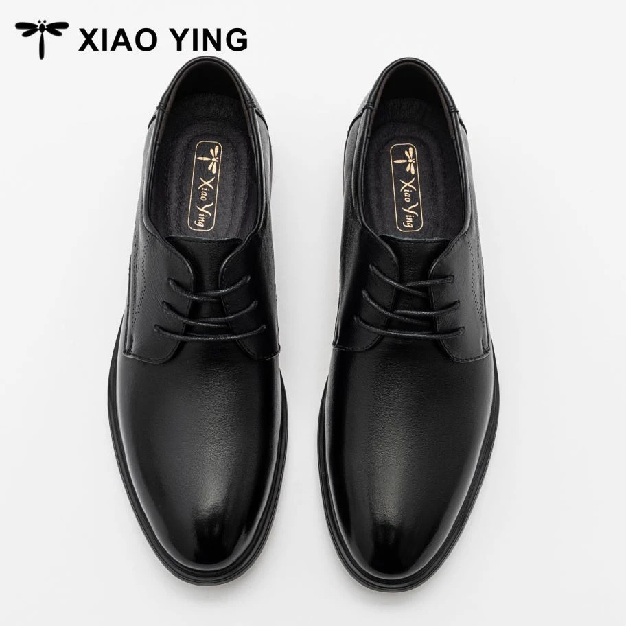 新款时尚舒正装商务系带真皮透气男式皮鞋92666