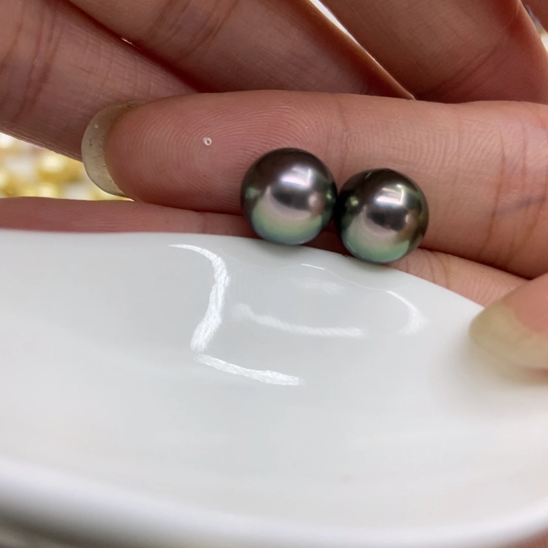 海水珍珠耳饰18K金镶嵌