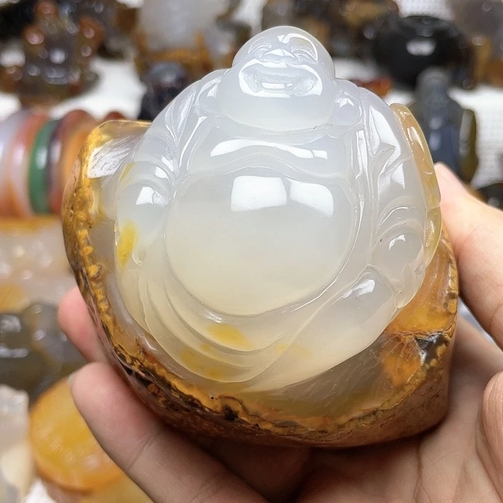 玛瑙/玉髓摆件未镶嵌星**8