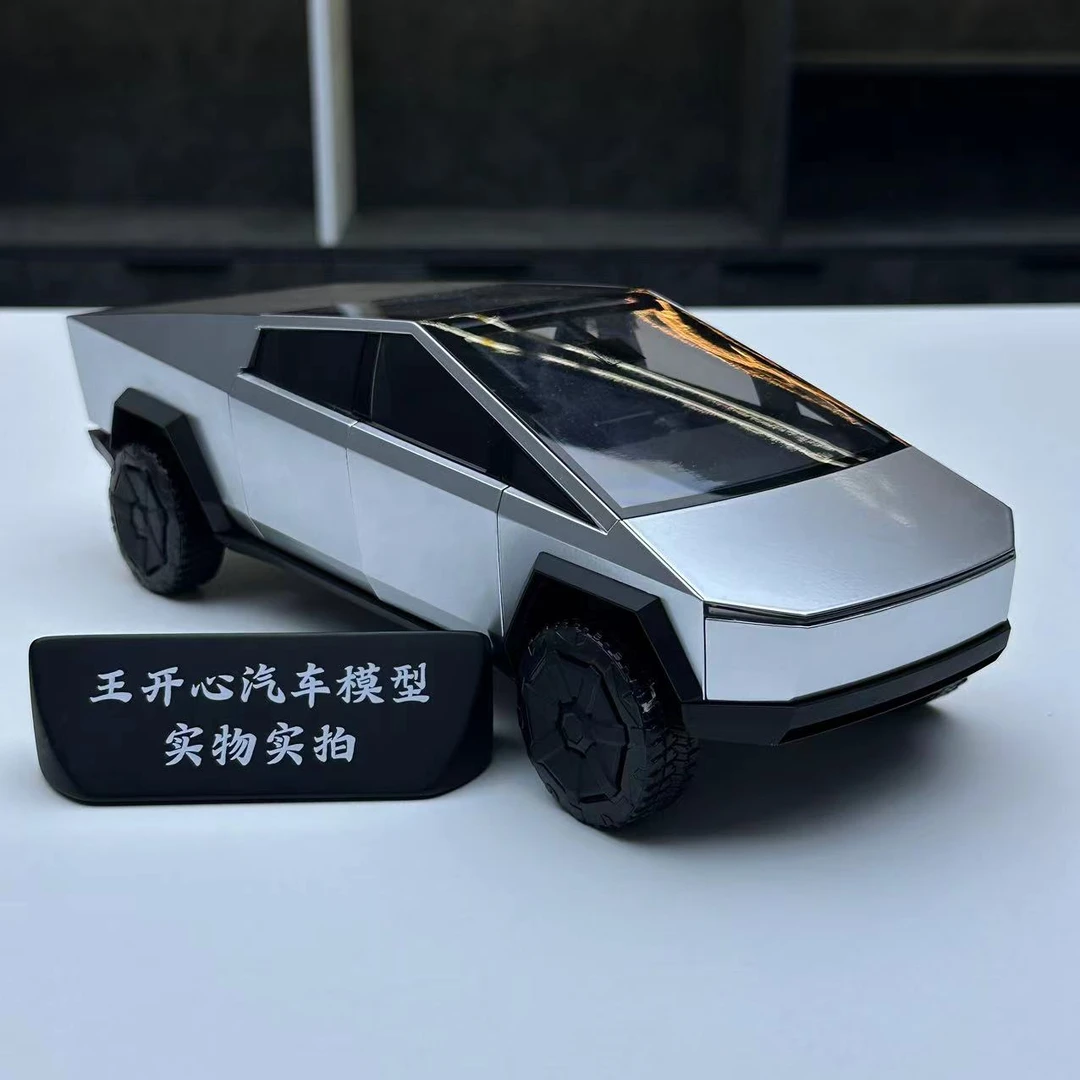 1/18 特斯拉 cybertruck 皮卡 合金全开 收藏版汽车模型
