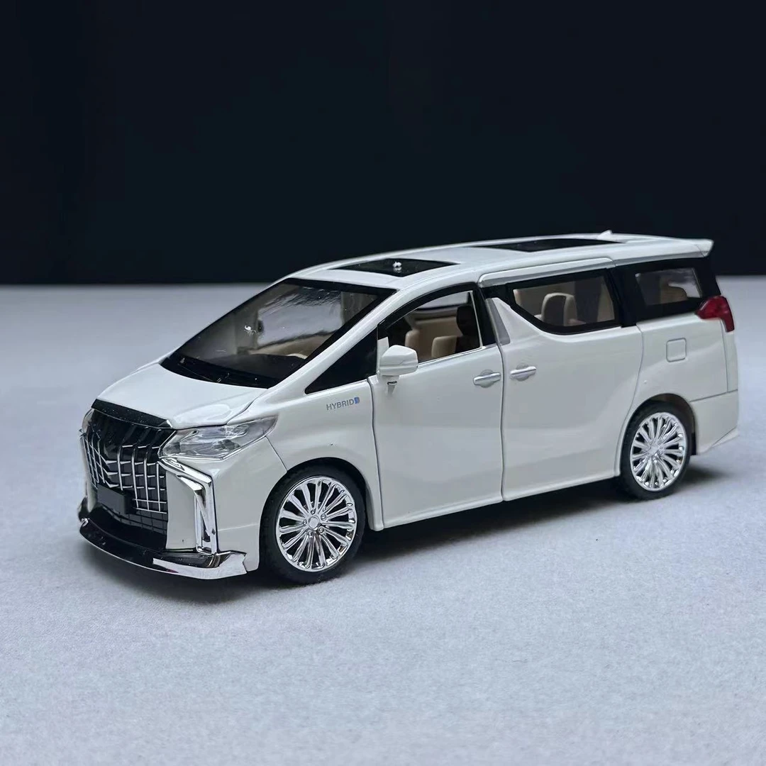 埃尔法 丰田 MPV 商务车 合金全开 汽车玩具 汽车模型