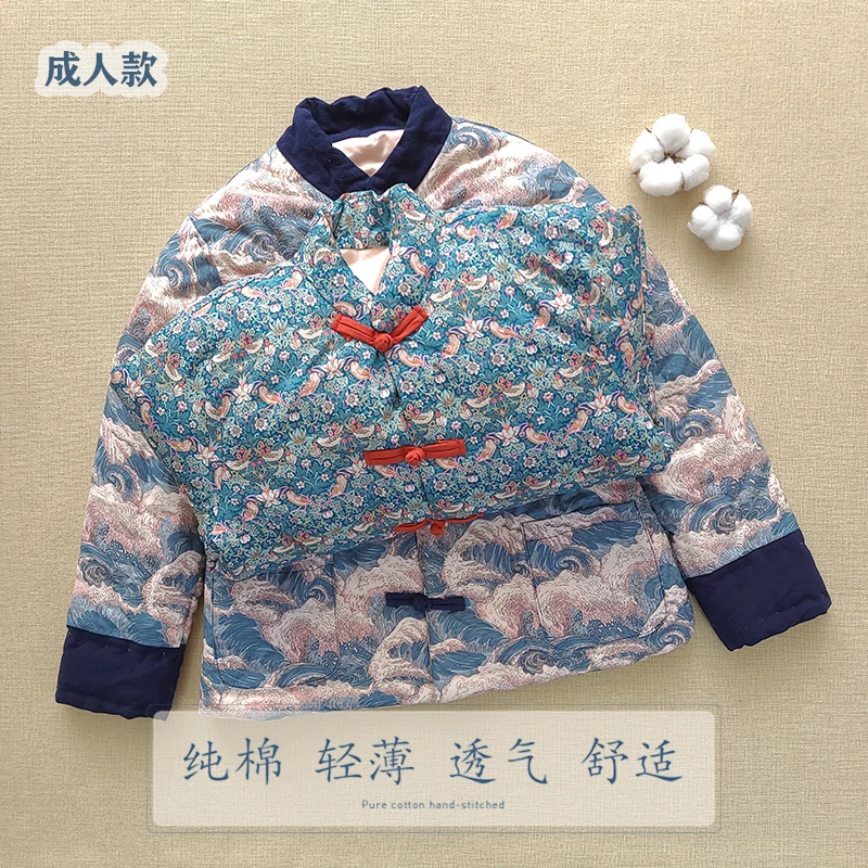 纯棉花手工女士棉衣中式盘扣保暖修身棉袄大成人内胆外穿棉服外套