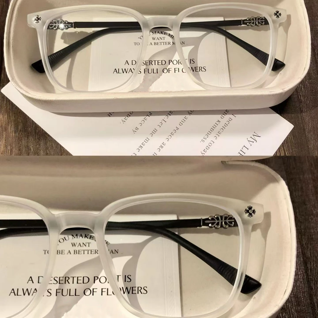 超轻TR90眼镜框近视专业网上可配有度数镜片磨砂白方框眼睛框架男