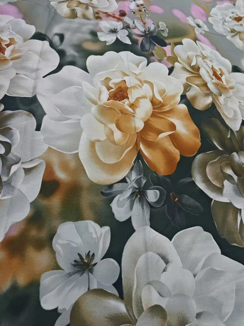 【花开富贵】纯棉斜纹棉被套