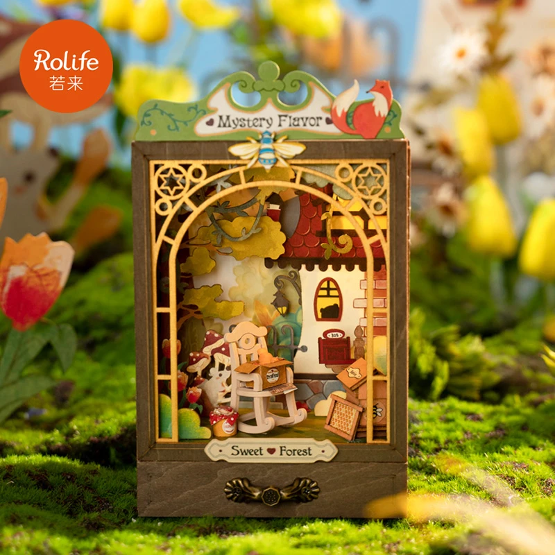 【盒子剧场】若来木质DIY艺术屋拼装模型娃屋手办盲盒收纳