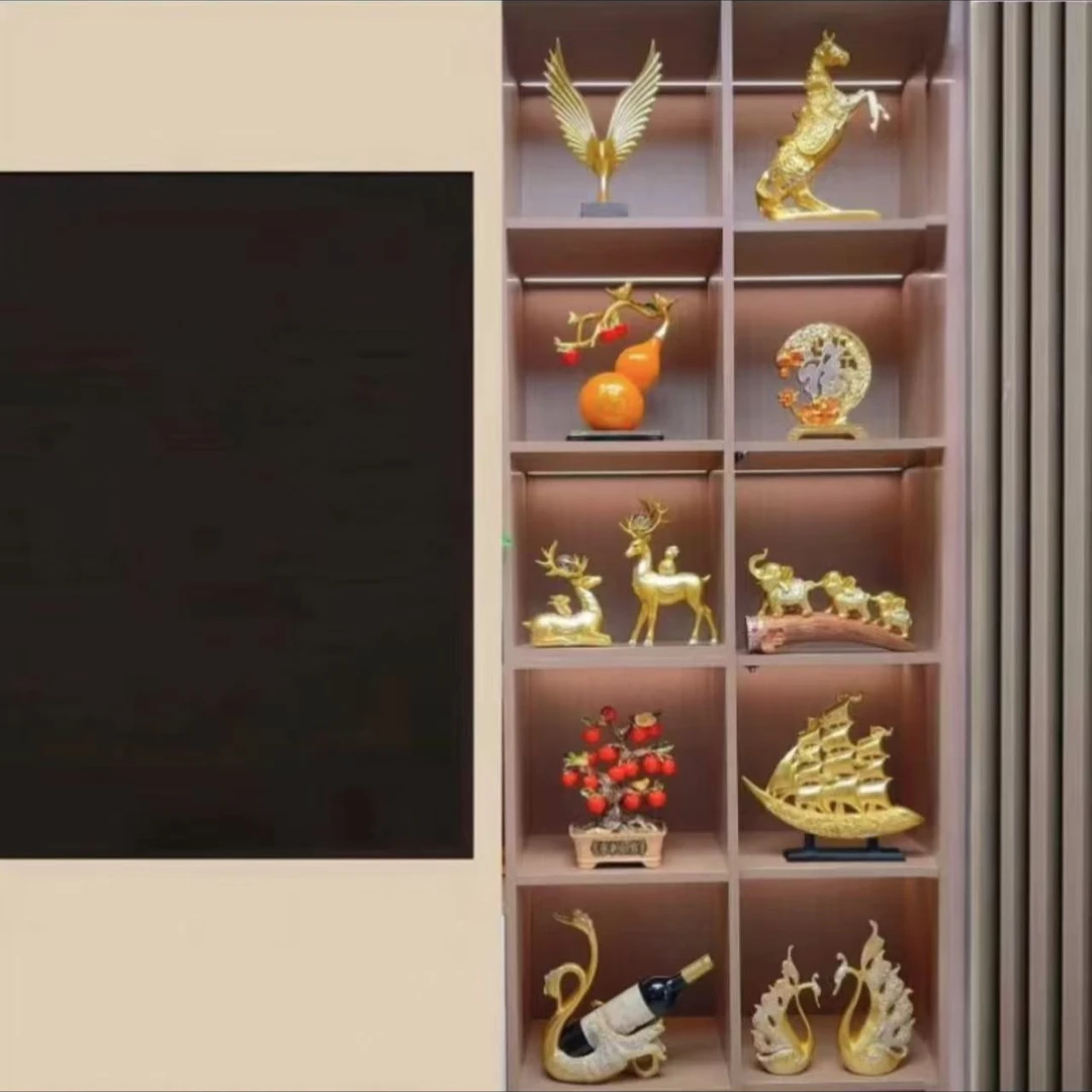2024新款套装10格装酒柜玄关柜展示柜办公室家居摆件饰品