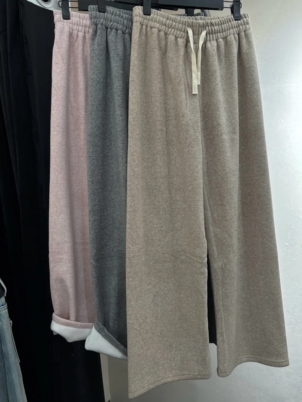 直筒加绒运动裤5011