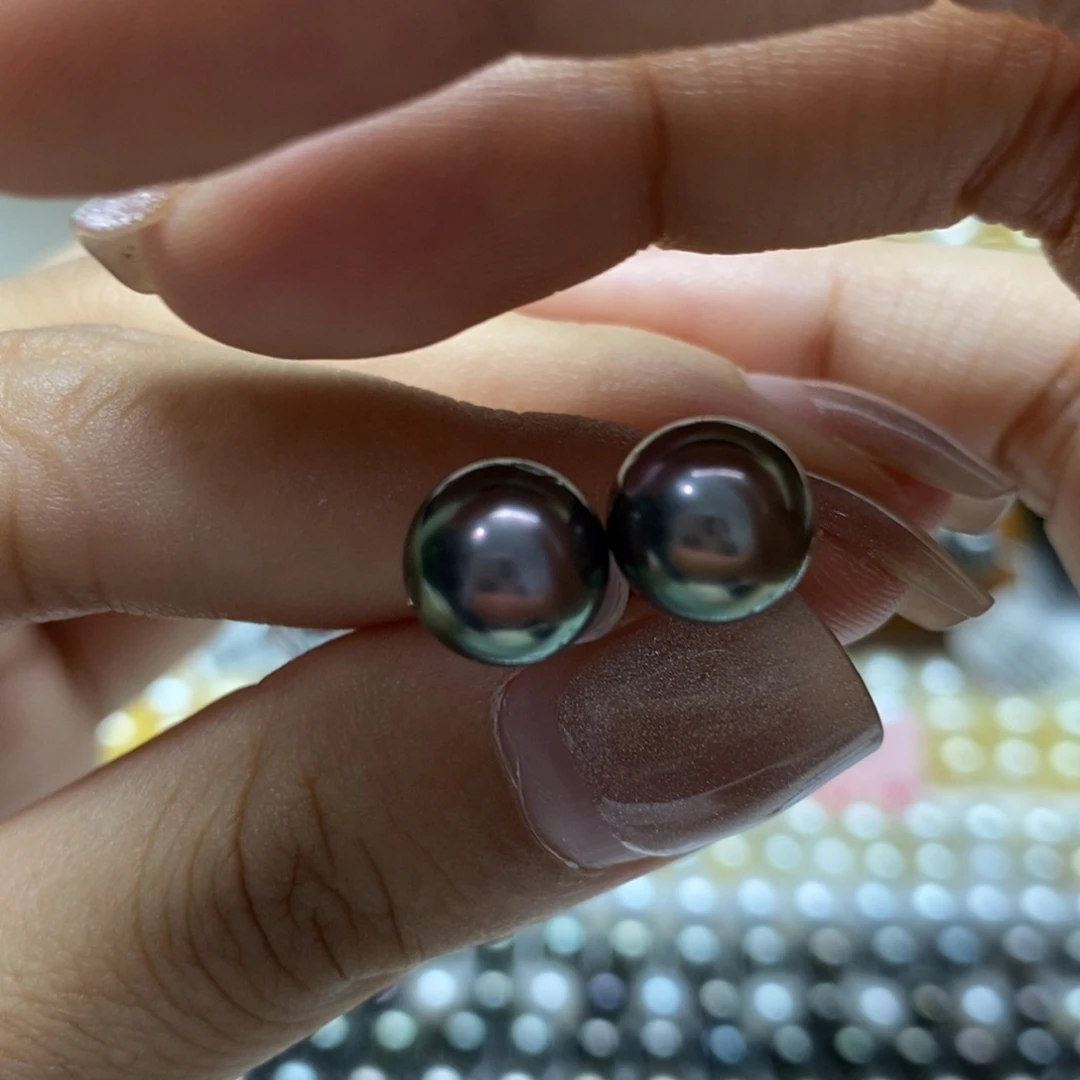 海水珍珠耳饰18K金镶嵌