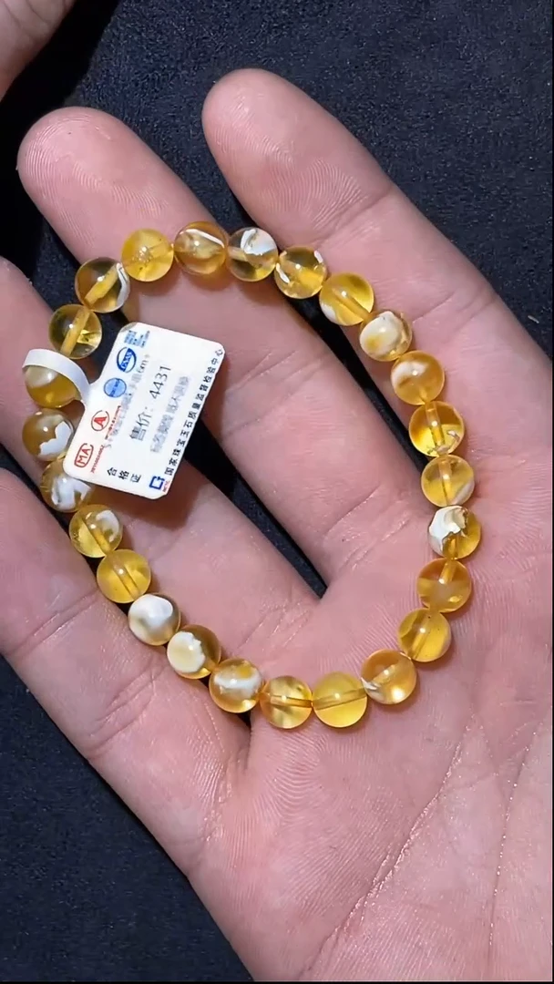 【闪购商品】琥珀手串未镶嵌024蜜蜡7m