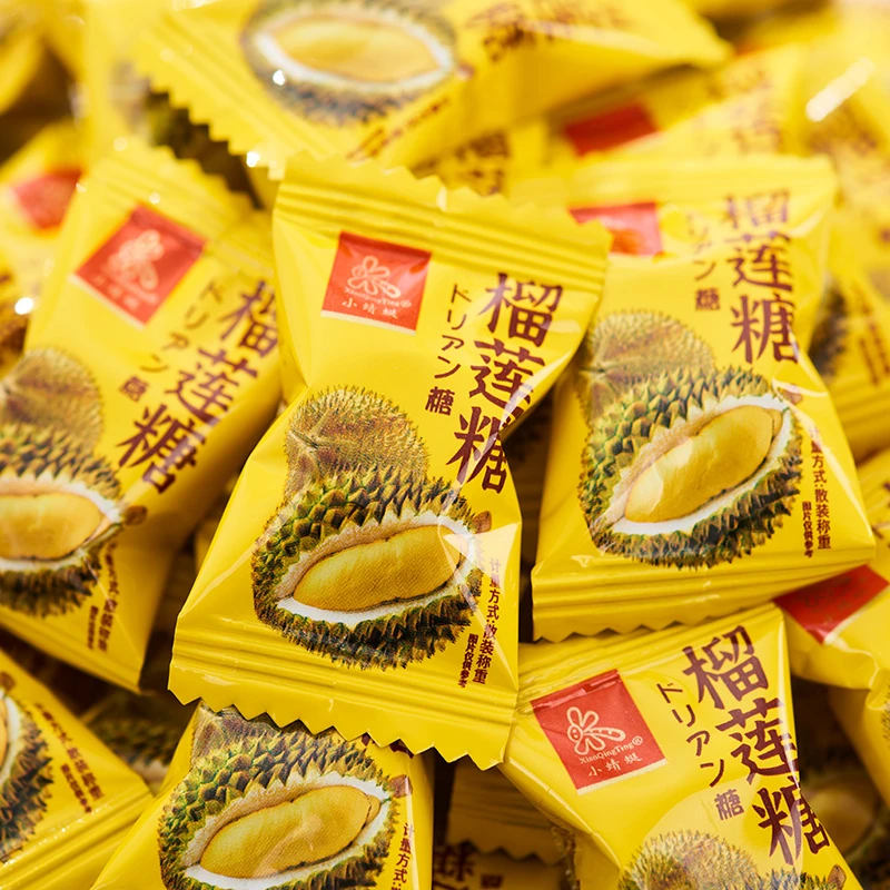 榴莲糖香甜浓郁特浓水果味硬糖结婚喜糖散装办公糖果休闲零食批发