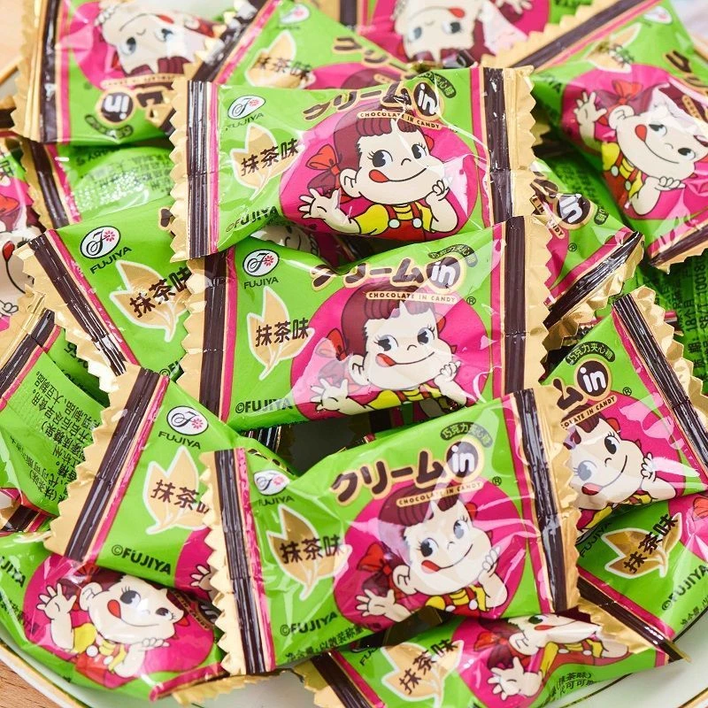 不二家巧克力夹心牛奶硬糖果水果味结婚喜糖网红休闲零食品批发