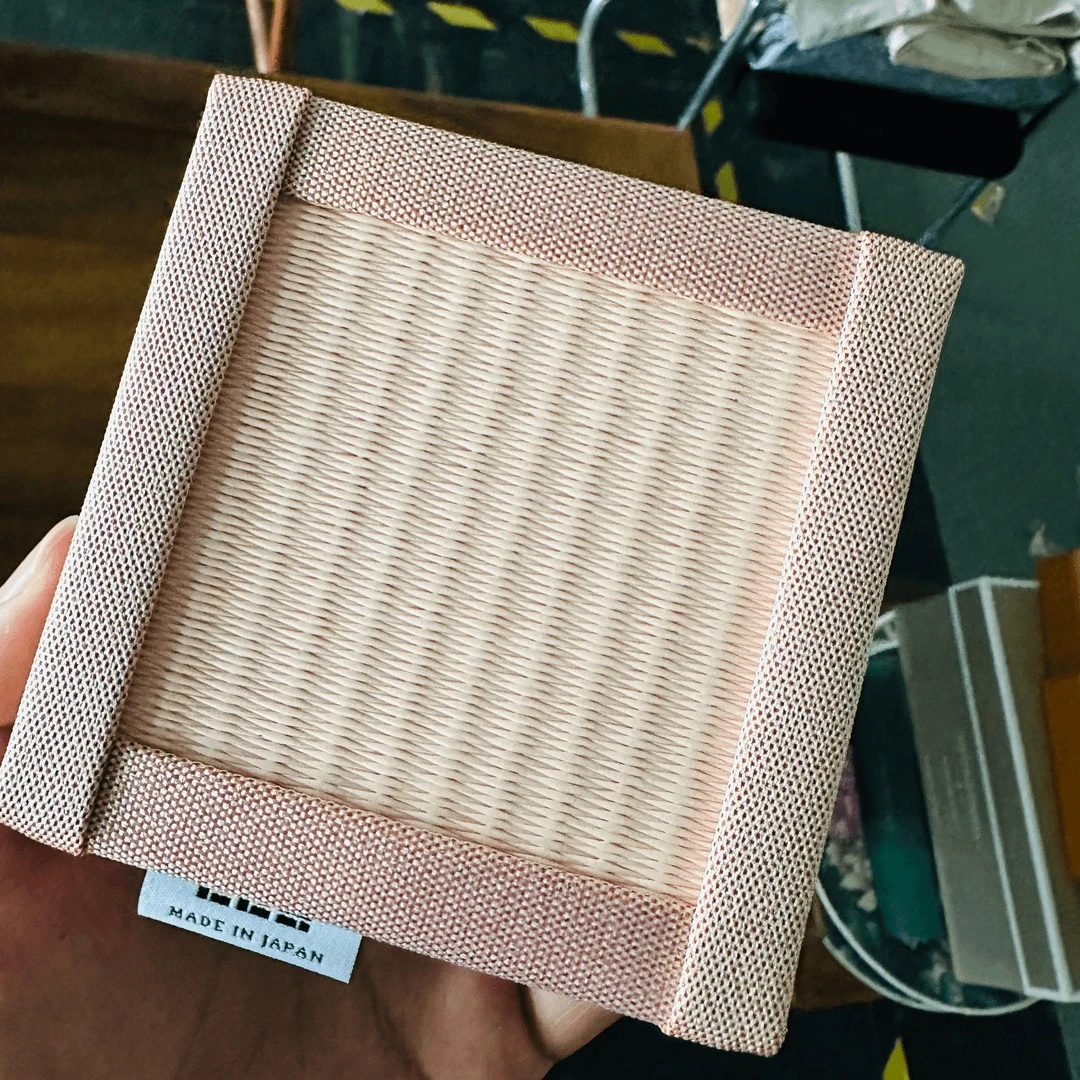 日本手工榻榻米风防烫杯垫10cm